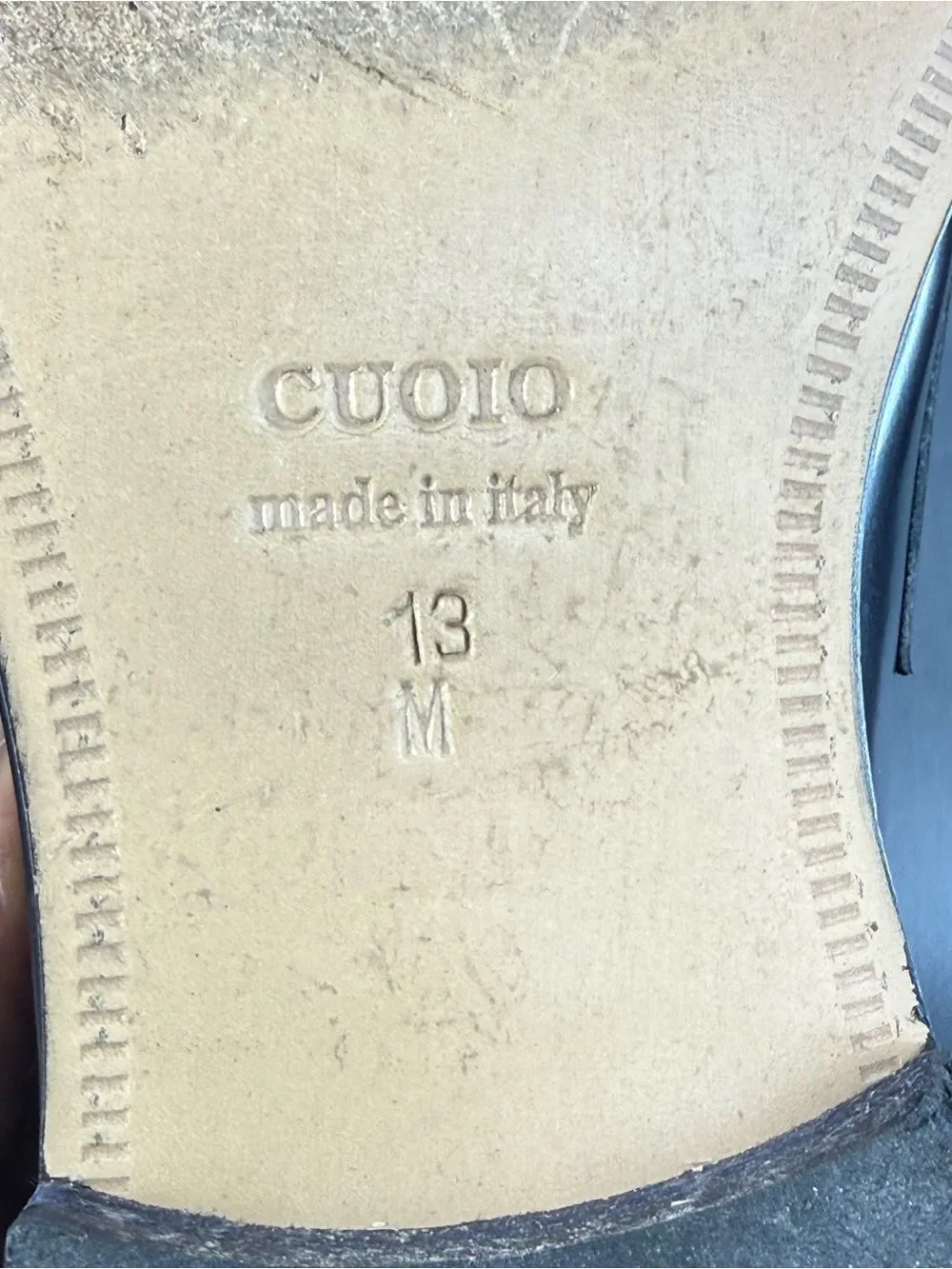 Paul Fredrick Vero Cuoio made in Italy slip on leather loafers shoes men's 13